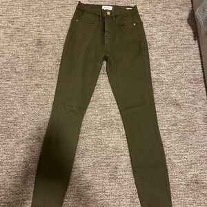 Frame Denim Women's Skinny Jeans in Olive